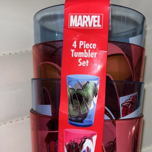 ✨Reduced NWT MARVEL beanie “ Captain Marvel “ 4 Piece Tumbler - Picture 5 of 9